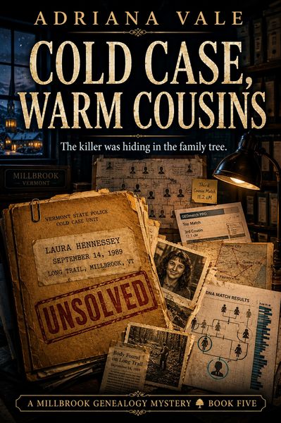 Produktbild: Cold Case, Warm Cousins: A Gripping Investigative Genetic Genealogy Thriller with a 1989 Unsolved Murder