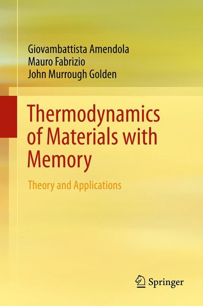 Produktbild: Thermodynamics of Materials with Memory