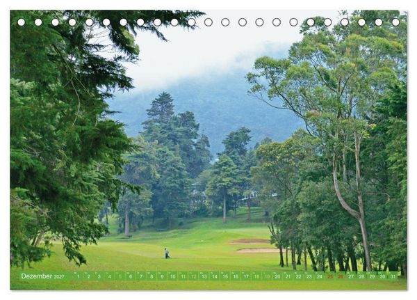 Produktbild: Golfparadiese der Welt (Tischkalender 2027 DIN A5 quer), CALVENDO Monatskalender