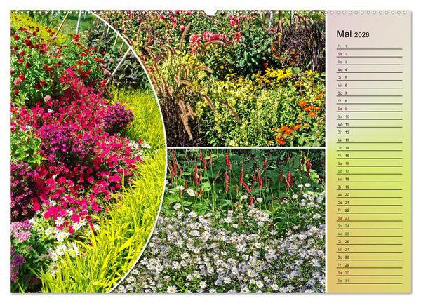 Produktbild: Bl&uuml;hende Gartenparks in Mannheim (hochwertiger Premium Wandkalender 2026 DIN A2 quer), Kunstdruck in Hochglanz