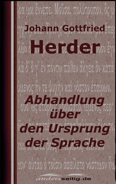 Produktbild: Abhandlung &uuml;ber den Ursprung der Sprache