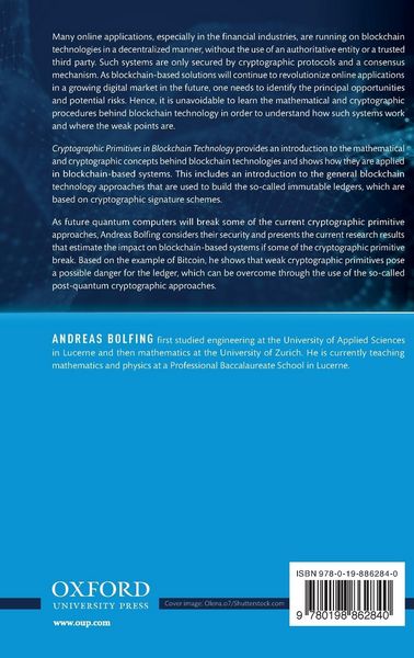 Produktbild: CRYPTOGRAPH PRIMIT IN BLOCKCH TECH C