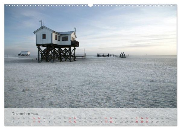 Produktbild: St. Peter-Ording durch die Jahreszeiten (Wandkalender 2026 DIN A2 quer), CALVENDO Monatskalender