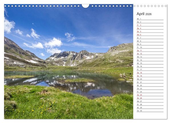 Produktbild: Bergseen im Ultental (Wandkalender 2026 DIN A3 quer), CALVENDO Monatskalender
