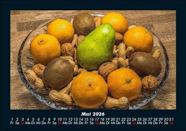 Produktbild: Obstkalender 2026 Fotokalender DIN A5