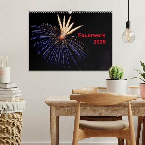 Produktbild: Feuerwerk (Wandkalender 2026 DIN A3 quer), CALVENDO Monatskalender