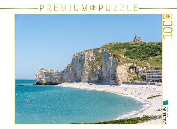CALVENDO Puzzle Ein Motiv aus dem Kalender Normandie - Wo Natur auf Kultur trifft | 1000 Teile Lege-Größe 64x48cm Foto-Puzzle für glückliche Stunden