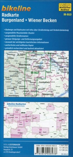 Produktbild: Burgenland - Wiener Becken 1: 100 000