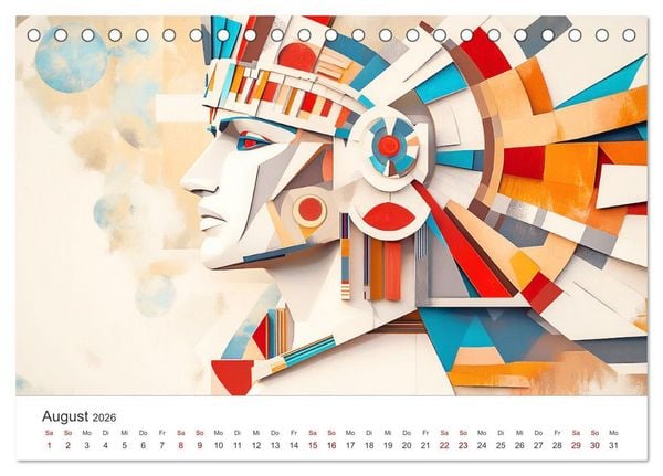 Produktbild: Die Farben des Origami (Tischkalender 2026 DIN A5 quer), CALVENDO Monatskalender
