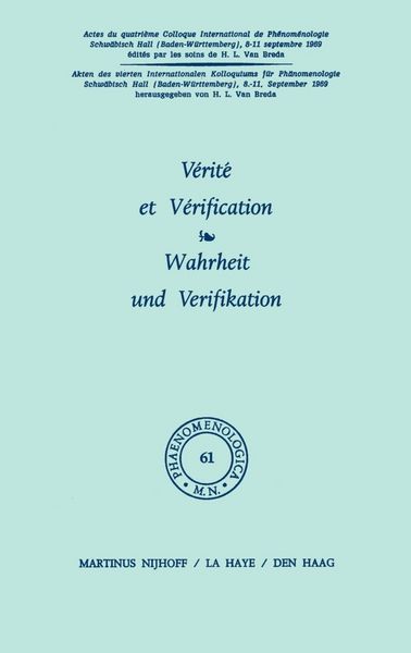 Produktbild: V&eacute;rit&eacute; et v&eacute;rification / Wahrheit und Verifikation