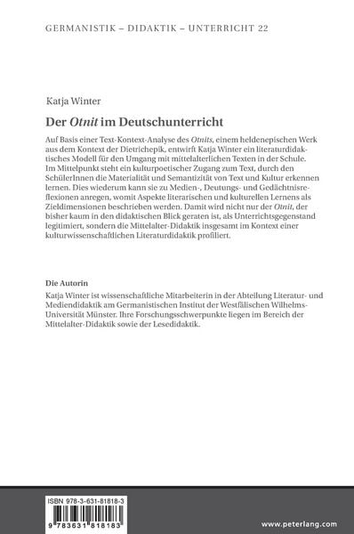 Produktbild: Der &laquo;Otnit&raquo; im Deutschunterricht