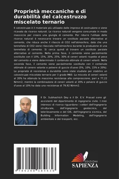 Produktbild: Propriet&agrave; meccaniche e di durabilit&agrave; del calcestruzzo miscelato ternario