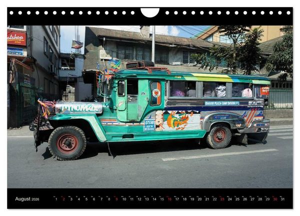 Produktbild: Jeepneys (Wandkalender 2026 DIN A4 quer), CALVENDO Monatskalender