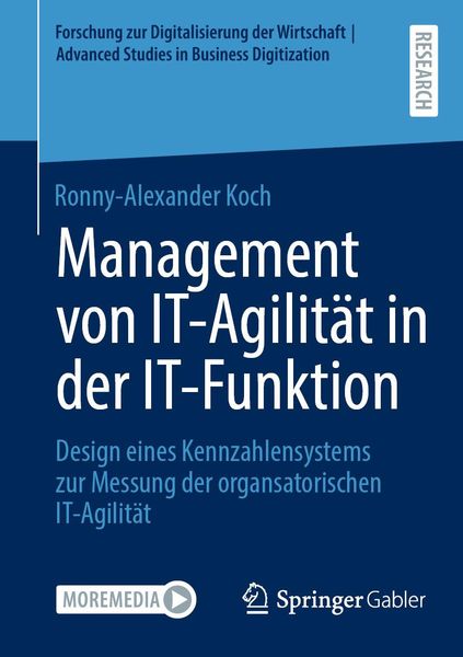 Produktbild: Management von IT-Agilit&auml;t in der IT-Funktion