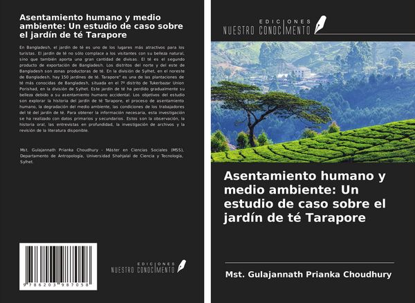 Produktbild: Asentamiento humano y medio ambiente: Un estudio de caso sobre el jard&iacute;n de t&eacute; Tarapore