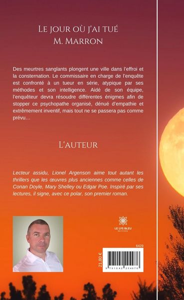 Produktbild: Lionel Argenson: Jour o&ugrave; j'ai tu&eacute; M. Marron