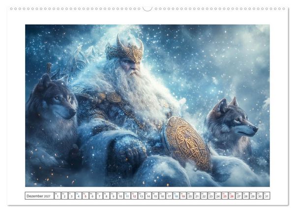 Produktbild: Die G&ouml;tter des Nordens (hochwertiger Premium Wandkalender 2027 DIN A2 quer), Kunstdruck in Hochglanz