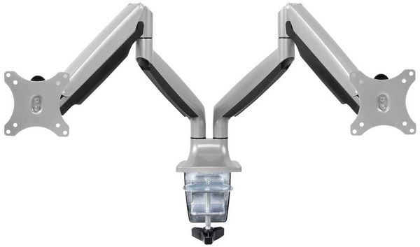 Produktbild: SpeaKa Professional Monitorhalterung SP-MM-930 2 Display(s) 33,0 cm (13") - 81,3 cm (32") Silber Schwenkbar, Neigbar, H&ouml;henverstellbar, Rotierbar