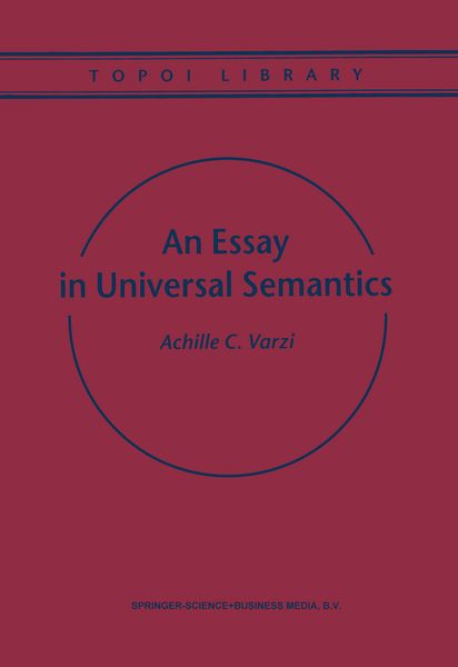 Produktbild: An Essay in Universal Semantics