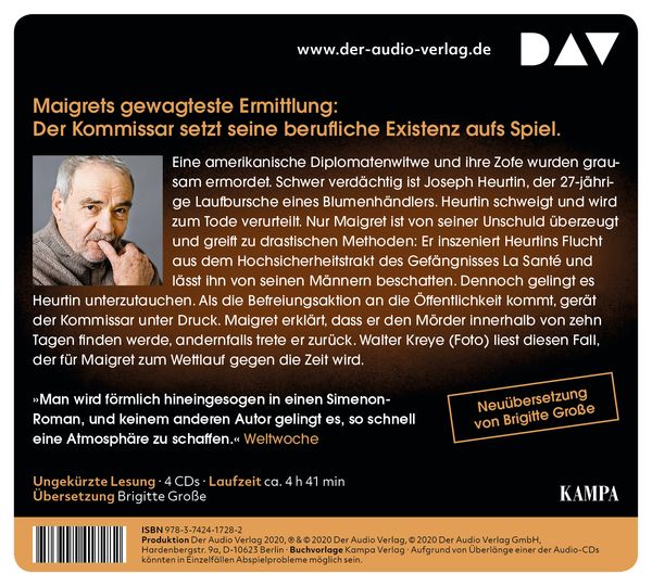 Produktbild: Maigret k&auml;mpft um den Kopf eines Mannes