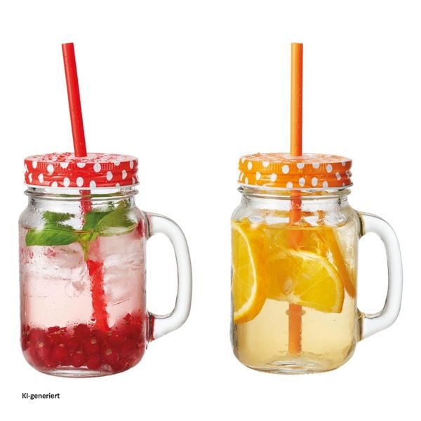 Produktbild: Montana Becher 2er Set Rot Orange aus der Serie go Becher 2er Set Rot Orange aus der Serie go