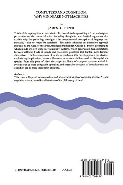 Produktbild: Computers and Cognition: Why Minds are not Machines