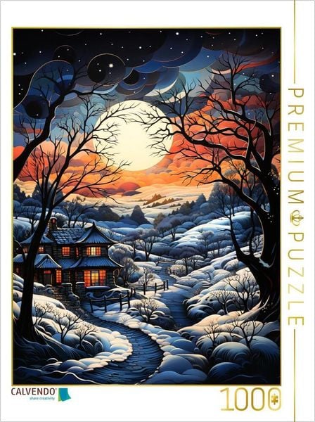 CALVENDO Puzzle Winterlandschaft | 1000 Teile Lege-Größe 64x48cm Foto-Puzzle für glückliche Stunden