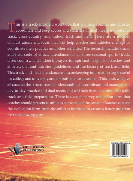 Produktbild: College and University Track, Cross-Country and Indoor Attendance and Scorekeeping Information Log