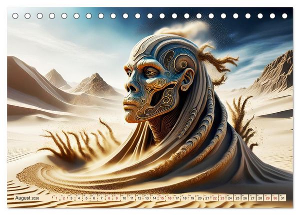 Produktbild: Sandige Visionen (Tischkalender 2026 DIN A5 quer), CALVENDO Monatskalender