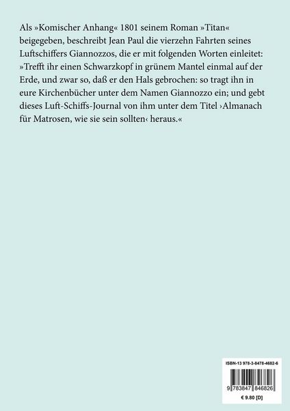 Produktbild: Des Luftschiffers Giannozzo Seebuch (Gro&szlig;druck)