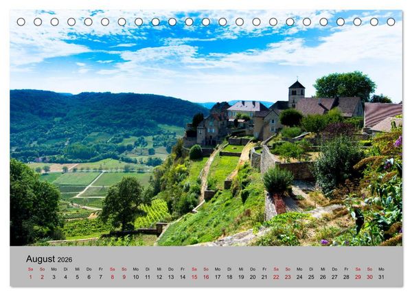 Produktbild: Zauberhaftes Franche Comt&eacute; (Tischkalender 2026 DIN A5 quer), CALVENDO Monatskalender