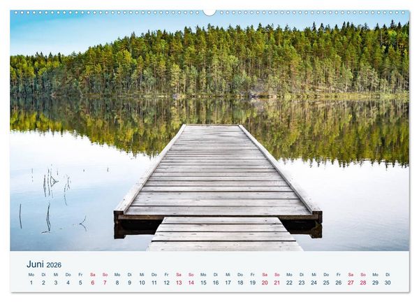 Produktbild: Finnland, Rund um Mikkeli (Wandkalender 2026 DIN A2 quer), CALVENDO Monatskalender
