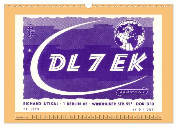 Produktbild: Amateurfunk in West-Berlin (Wandkalender 2026 DIN A3 quer), CALVENDO Monatskalender