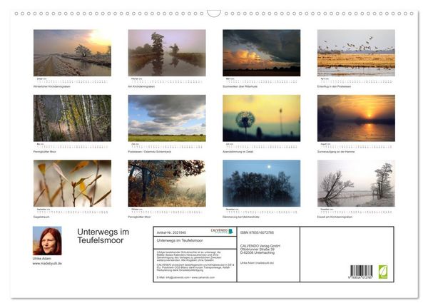 Produktbild: Unterwegs im Teufelsmoor (Wandkalender 2026 DIN A2 quer), CALVENDO Monatskalender