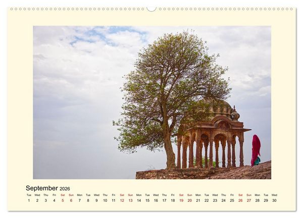 Produktbild: Great impressions of INDIA featuring awesome pictures (Wall Calendar 2026 DIN A2 landscape), CALVENDO 12 Month Wall Calendar