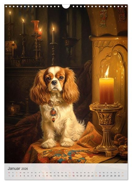 Produktbild: Cavalier King Charles Spaniel (Wandkalender 2026 DIN A3 hoch), CALVENDO Monatskalender