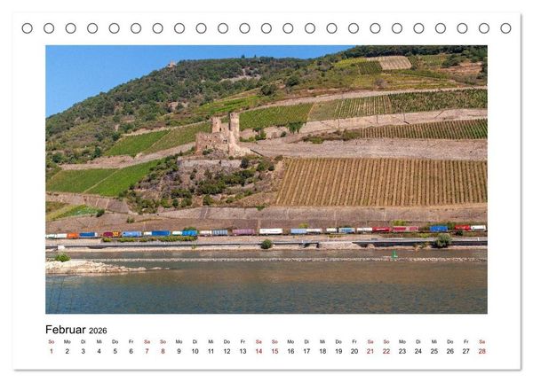 Produktbild: Am sch&ouml;nen Mittelrhein (Tischkalender 2026 DIN A5 quer), CALVENDO Monatskalender
