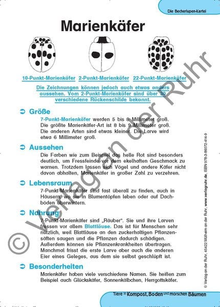 Produktbild: Tiere in Kompost, Boden und morschen B&auml;umen
