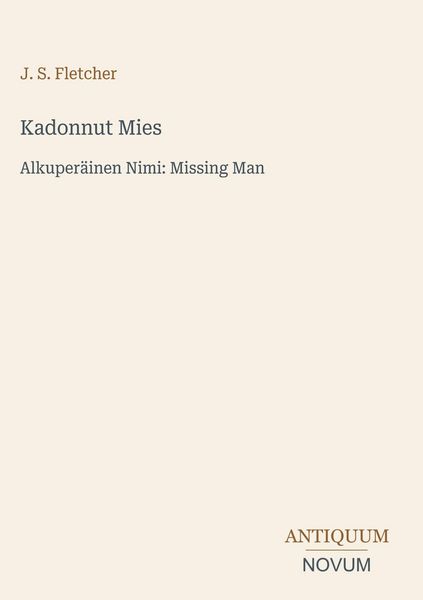 Produktbild: Kadonnut Mies
