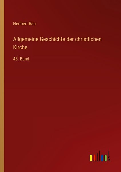 Produktbild: Allgemeine Geschichte der christlichen Kirche