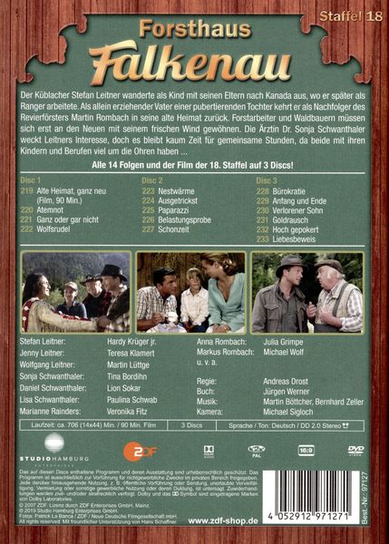 Produktbild: Forsthaus Falkenau - Staffel 18 [3 DVDs]