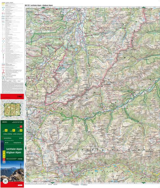 Produktbild: Freytag & berndt Wanderkarte WK 351 Lechtaler Alpen - Allg&auml;uer Alpen 1:50.000