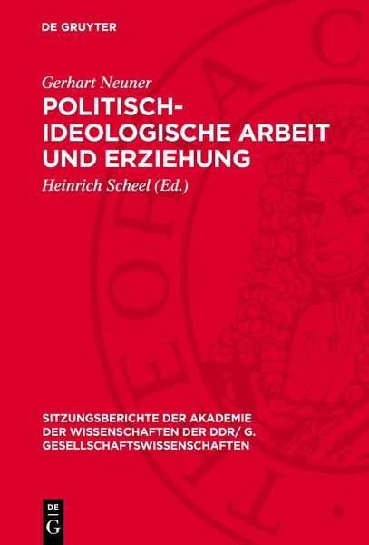 Produktbild: Politisch-ideologische Arbeit und Erziehung