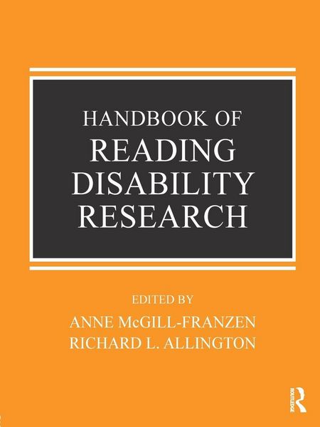 Produktbild: Handbook of Reading Disability Research