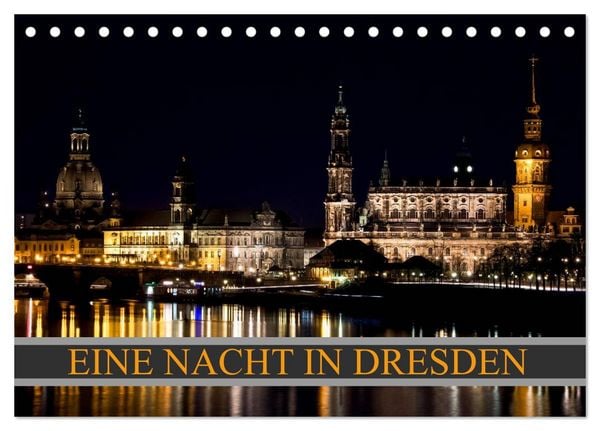 Produktbild: Eine Nacht in Dresden (Tischkalender 2026 DIN A5 quer), CALVENDO Monatskalender