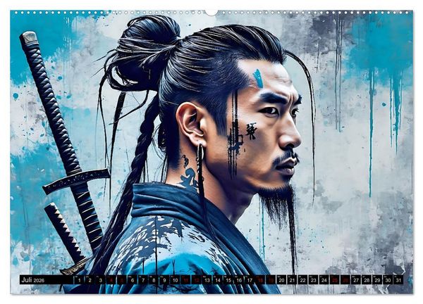Produktbild: Samurai - Asian Spirit (Wandkalender 2026 DIN A2 quer), CALVENDO Monatskalender