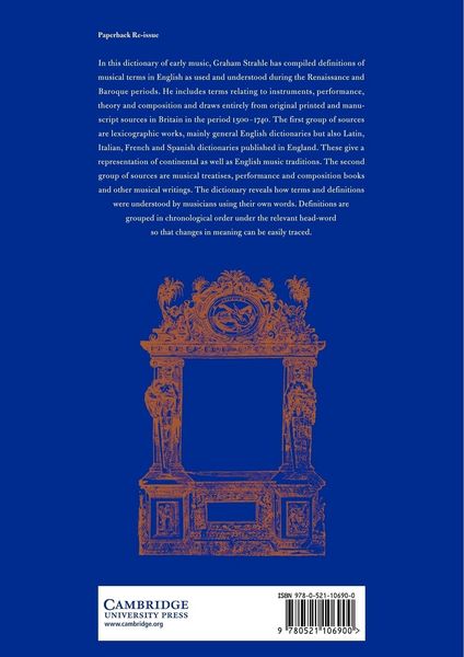 Produktbild: An Early Music Dictionary