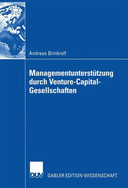 Produktbild: Managementunterst&uuml;tzung durch Venture-Capital-Gesellschaften