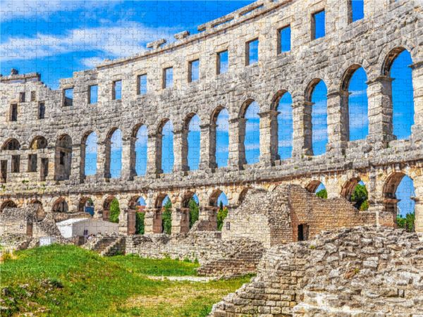 Produktbild: CALVENDO Puzzle Arena von Pula in Kroatien 1000 Teile Lege-Gr&ouml;&szlig;e 640 x 480 cm Foto-Puzzle Bild von Dieter Meyer