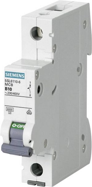 Siemens 5SL61107 Leitungsschutzschalter 1polig 10A 230 V, 400V